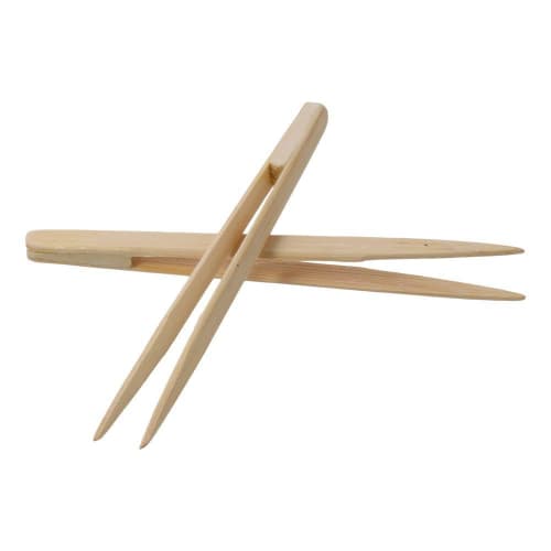 3 Pieces Bamboo Tweezers, Anti-Static Tweezers, Sharp Wooden Tweezers for Gold Leaf, Chips, Quartz, Arts, DIY Crafts