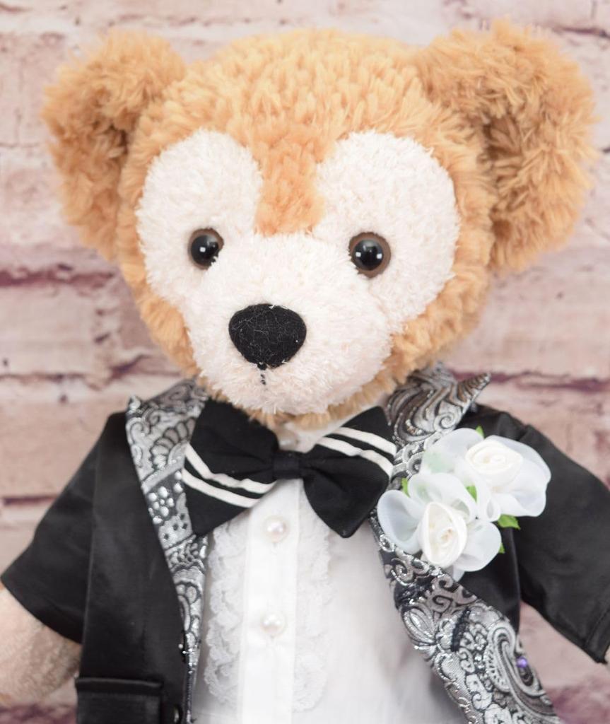 Teddy Bear Mail Order Alice Duffy & ShellieMay Dress-Up Costume Wedding Dress & Tuxedo (No Body) for Size S (107 Tuxedo Only)