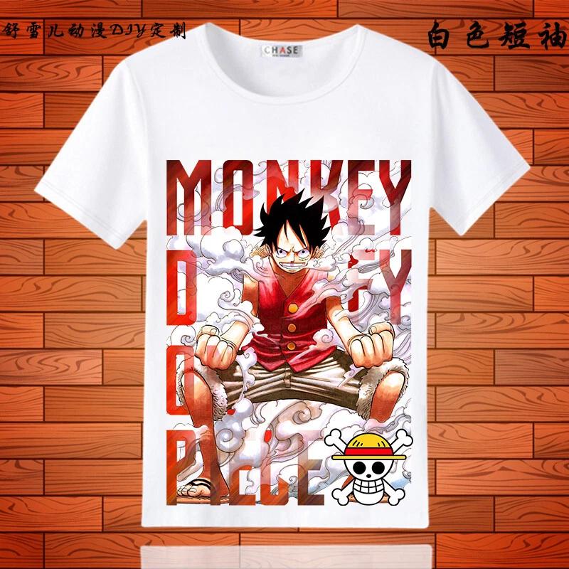One Piece Luffy Cosplay Anime Manga T-Shirt Shirt Costumes Underwear Polyester XL