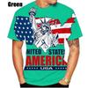 Modisches Herren-Rundhals-Kurzarm-3D-Casual-Farbprint-Casual-Kurzarm-Rundhals-T-Shirt
