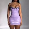 European and American Style 2026 Spring New Women's Clothing Fashionable and Sexy Lace Lace Slim-fit Hip-wrapped Suspender Dress