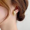 Avance Drop Ear Cuff Ear Clip Earrings Earrings Silver Gold Non-Pierced Women's (Gold)