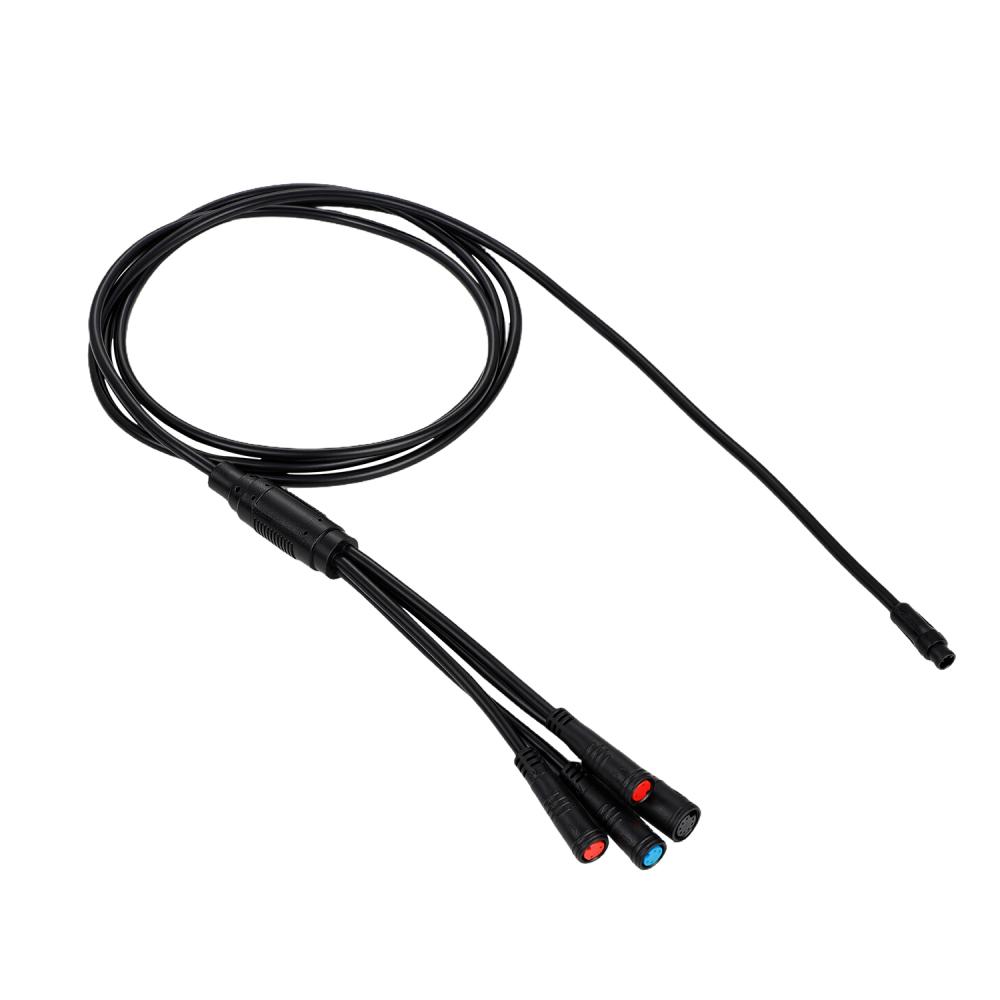 Electric Dirt Bike Connector 1T4 Extend Cable 105cm Connect E-bike Throttle E-brake Display Electric Bicycle Parts Accessories