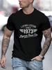 Since 1973, The Legendary Eternal Men's Pattern T-shirt Has A Casual Street Style with Regular Short Sleeves - Men's Summer C...