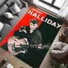 Rock Legend Johnny Halliday carpet Suitable for all seasons Home Decor Doormat Office chair cushion Protective pad