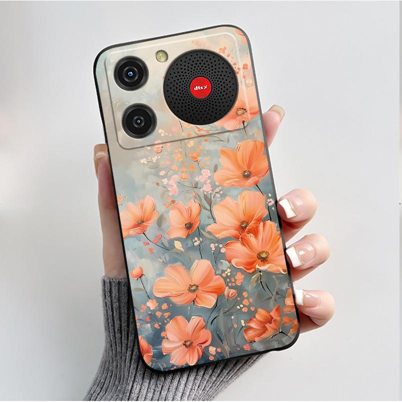 For Nubia Music Case Z2353 Butterfly Flowers Silicone Phone Cover For ZTE Nubia Music Funda Protection Shockproof Bumper Shell
