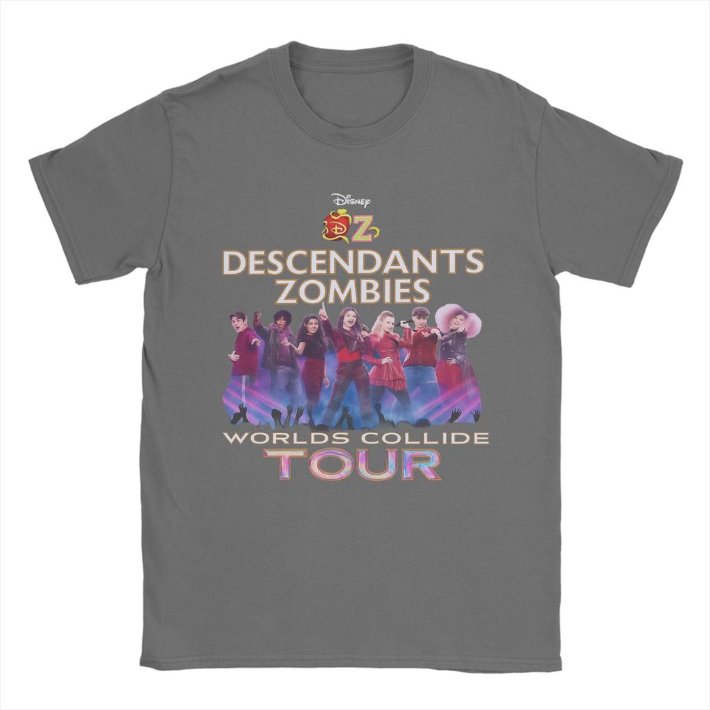 Printed Descendants Zombies Collide Tour Concert Music Festival 2025 Tshirts Unisex 100%Cotton O-neck Summer Clothing