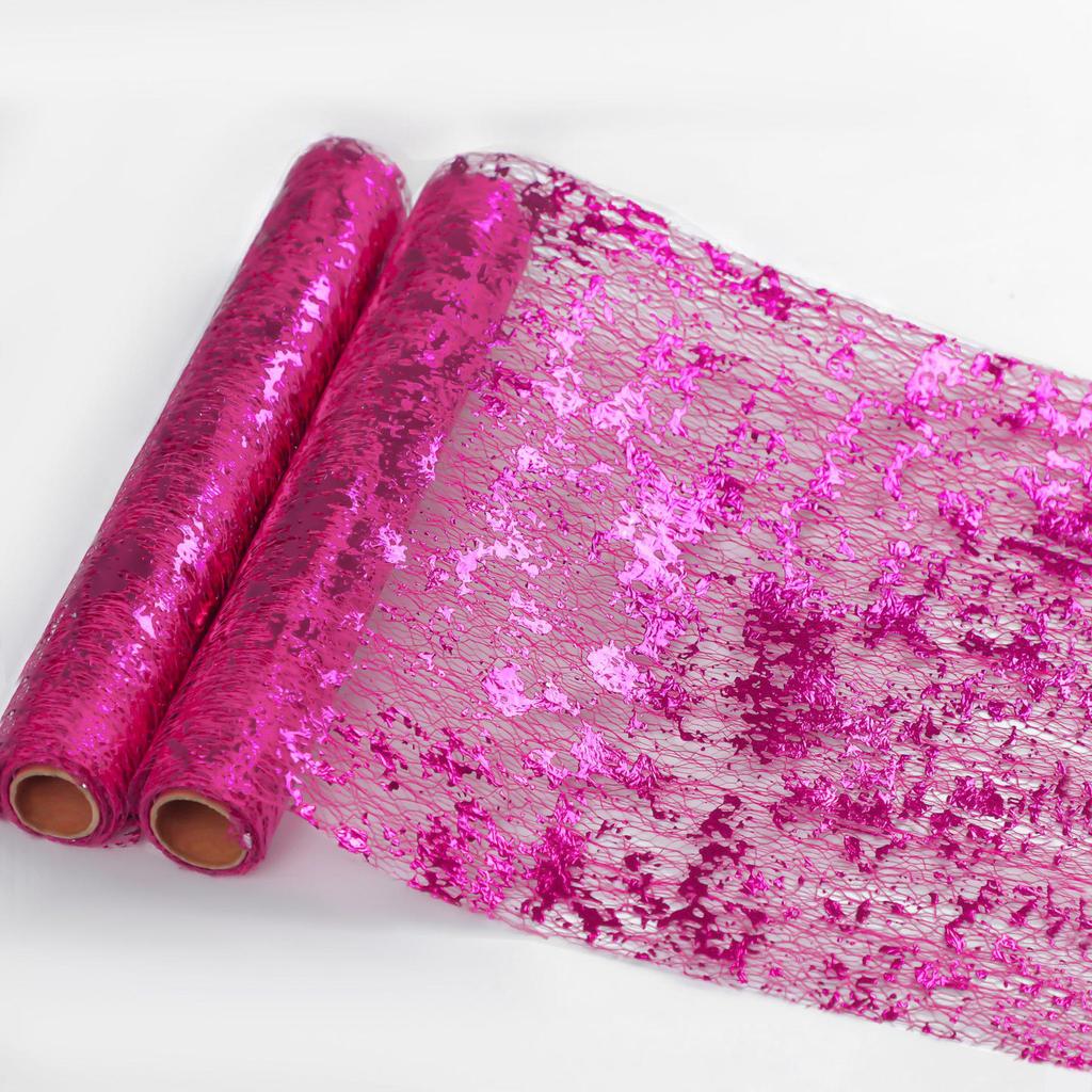 Exclusive Irregular Texture Hot Stamping Foil Table Runner and Placemat for Wedding Decor and Gift Packaging