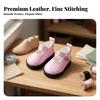 1 Pair BJD Doll Footwear for 1/6 Scale Dolls PU Leather Shoes with Fine Stitching And Low Strap