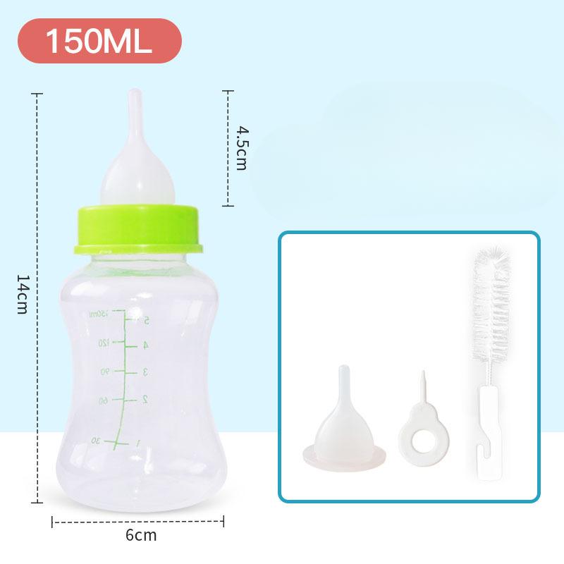 

Бутылочка для кормления новых домашних животных, щенков и котят, соска-бутылочка для новорожденных, ультра-маленькие щенки, специальные мягкие принадлежности для сосок 150ml:14*6*4.5cm