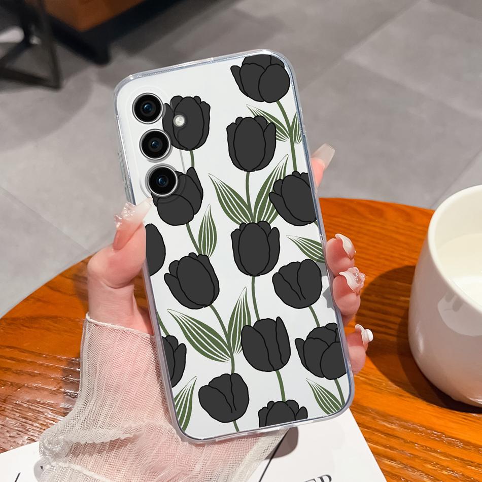 For Samsung S23 FE Plus Ultra Phone Case Soft Clear TPU Silicone Anti Drop Back Cover For Samsung Galaxy S 23 S23FE S23Plus Capa
