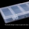 4 Grid Rectangular Independence Storage Box Plastic Transparent Box Can Be Used Alone Decorations Tools Classification