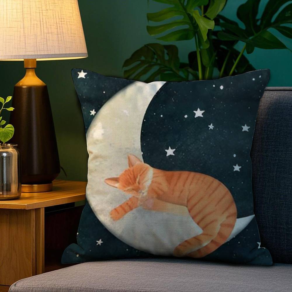 

Anime Kwaii Plant CatS Pillow Case Plush Fabric Soft Double Sided Print Home Sofa High Quality Cushion Cover Throw 12x12Inch
