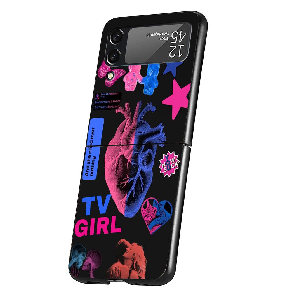 TV Girl Album Cover Phone Case For Samsung Galaxy Z Flip 7 6 5 4 3 5G Flip7 Flip6 Flip5 Flip4 Flip3 Black Fundas Shell
