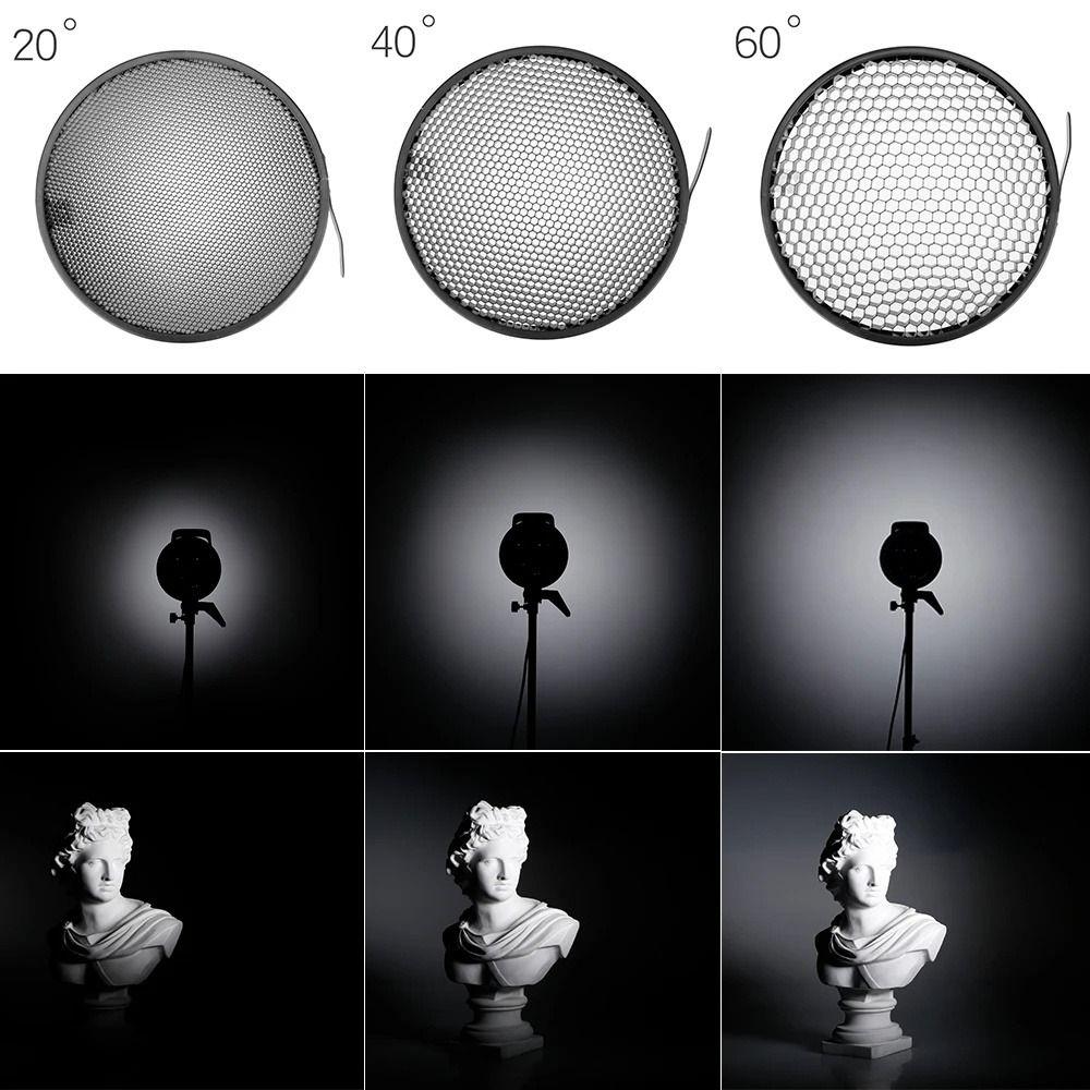Reflector Dish Honeycomb Grid 10/20/30/40/50/60 Degree Reflector Grid  For Bowens Mount
