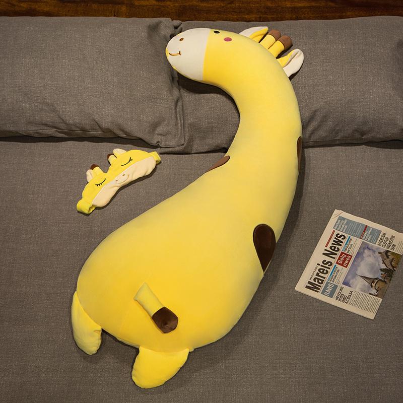 Giant Stuffed Animals Plush Pillow Cute Large Long Unicorn Dino Husky Flamingo Leg Pillow Kawaii Giraffe Baby Bed Cushion Decor