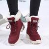 Women’s Winter Boots Snow Boots Red Hiking Boots Fashion Casual Cotton-padded Shoes Black Warm Boots Plus Size