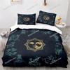 Sun and Moon Bedding Set King Queen Size Twelve Constellations Zodiac Comforter Cover Adults Astrology Polyester Duvet Cover