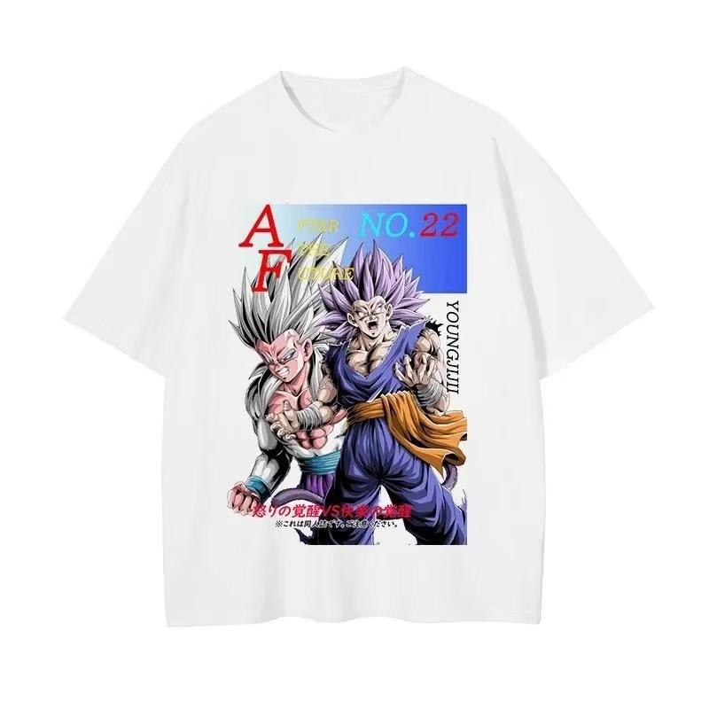 2026 Summer Dragon Ball Retro High-Quality Cotton T-ShirtCharacter Collage Print Tee Unisex for Unisex, Women & Kids Ins