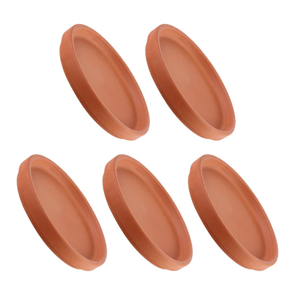 5Pcs Pottery Flowerpot Tray Plant Pot Holder Indoor Outdoor Gardening Accessories Waterproof Saucers Flower Pot Tray