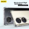 Huawei P50/p50e Phone Case, Full Protection Transparent Airbag Shockproof Soft TPU (With Lanyard Hole), ES-Ip9 Series Version Translucent White