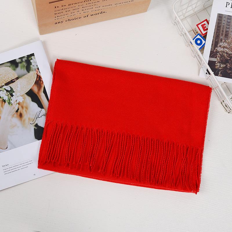 צעיף משבצות לסתיו וחורף: קשמיר חיקוי איכותי, רב-תכליתי וחם לגברים ונשים.