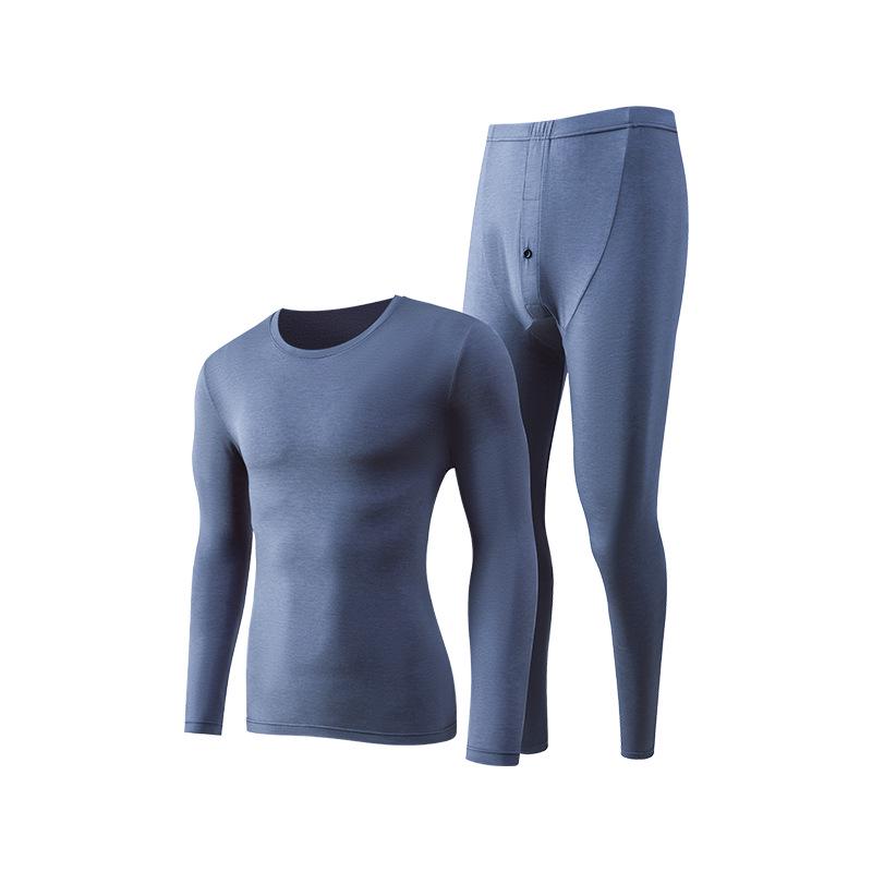 Modal Men's Thermal Underwear Set: Light & Warm Base Layer for Autumn/Winter.