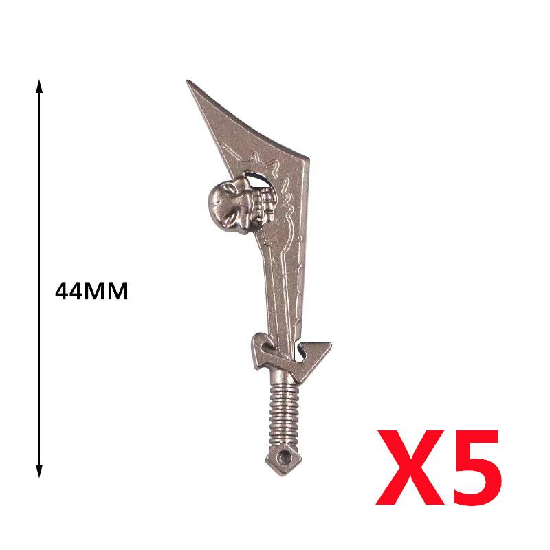 MOC Medieval Military Anime Figures Weapons Building Blocks Toys Soldiers Shield Sword Bow Trident Ax Gun Hammer DIY Gifts K027
