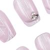 24/30Pcs/Set Fake Nails with Glue Square Long Nail Extension Removable Home Salon Women Girls