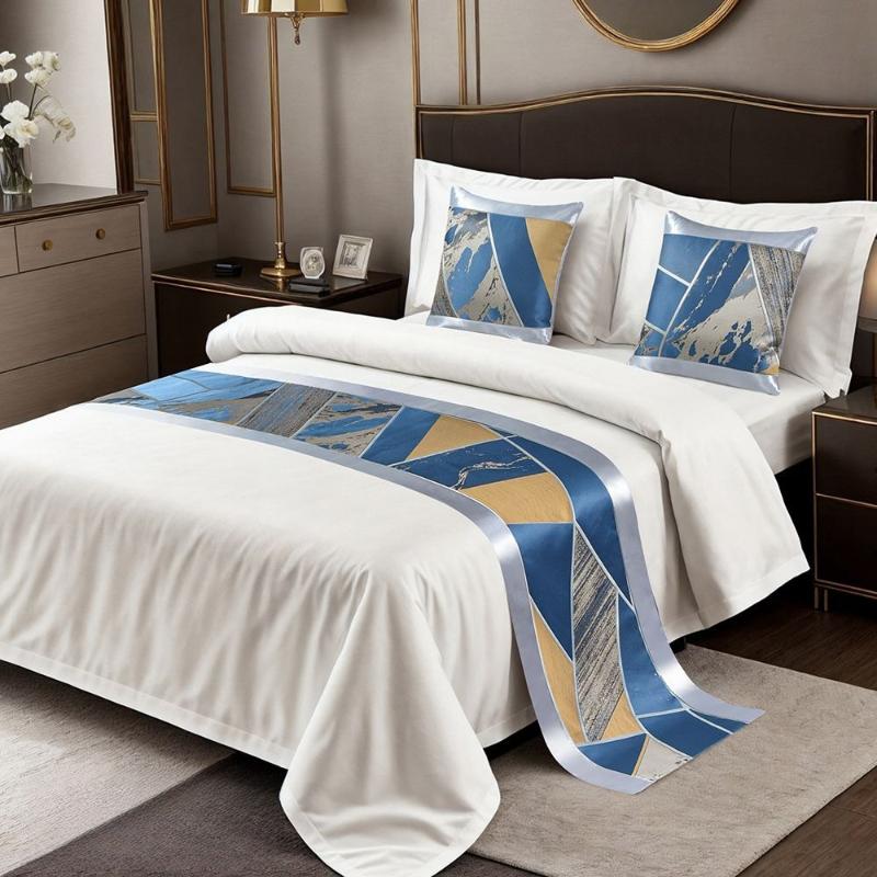 Four Season Universal Bed Runner Soft and Comfortable Air Conditioning Blanket High End Bed End Blanket for Homestay Hotels Home Decoration Towel