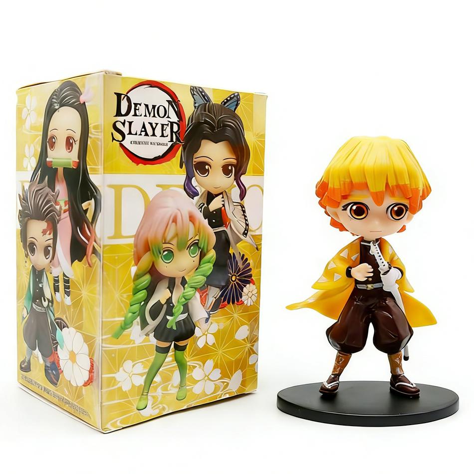 8pcs/set Anime Demon Slayer Kamado Nezuko Kamado Tanjuurou Battle Version Action Figure Collectible Models Toys 13cm