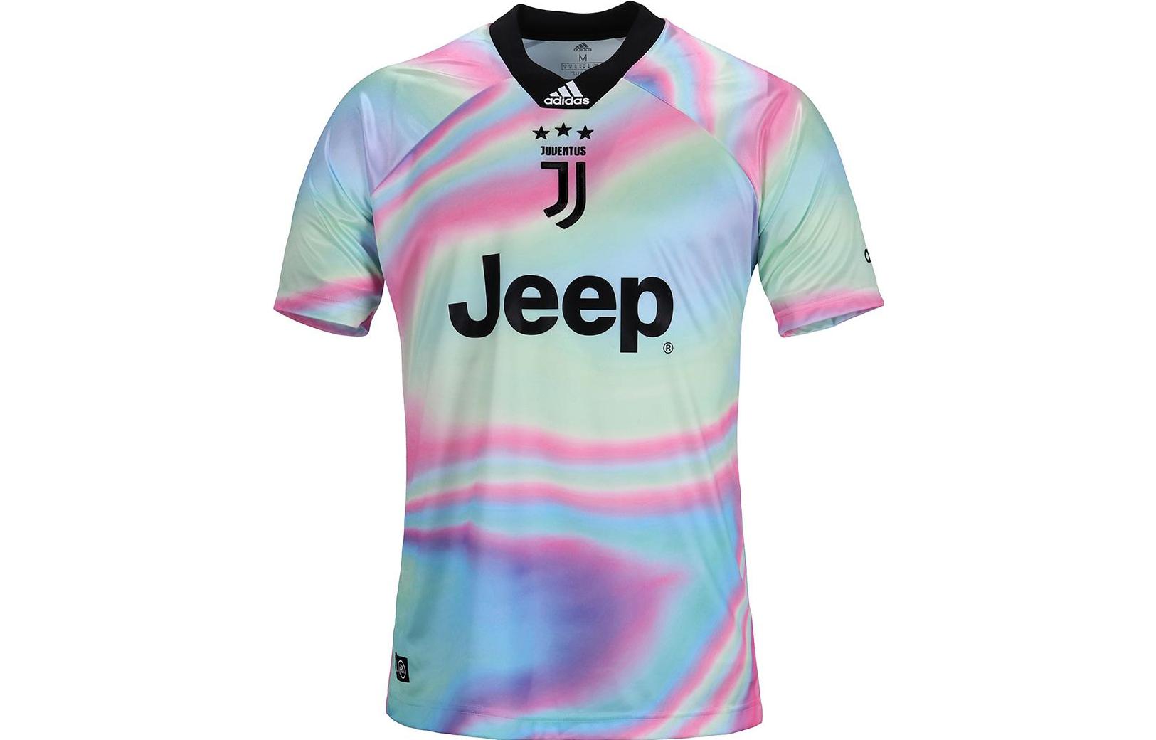 Adidas Soccer Jerseys Unisex Pink/Blue Moderate Straight Fit EA0472 L