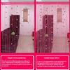 Elegant Rose Thread Curtains Bright Color Not Easy To Fade Vertical Look Encrypted Door Curtains