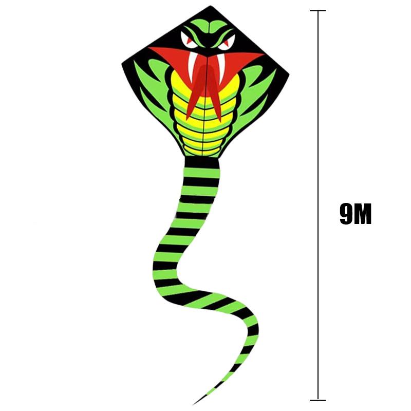 2025 Новый год Змеи Зеленая Змея Воздушный змей Легкий в запуске Детский Мультяшный Ручной Взрослый Большой Воздушный змей A