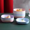 Multi-purpose Dining Plate: Small, Plastic Side Dish with Base - Perfect for Snacks, Fruits, and Portioning.