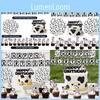 Cow Animal Farm Theme Party Supplies With Paper Flags Balloons Birthday Events