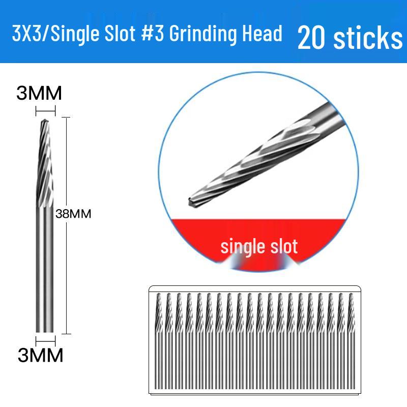 3mm Wolframstahl Entgratungs-Karbid-Schleifkopf für Metall- und Edelstahl-Fräser