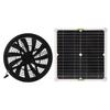 Solar Panel Powered Fan 10in Diameter Ventilator 100W for RV Yacht Greenhouses Bathroom