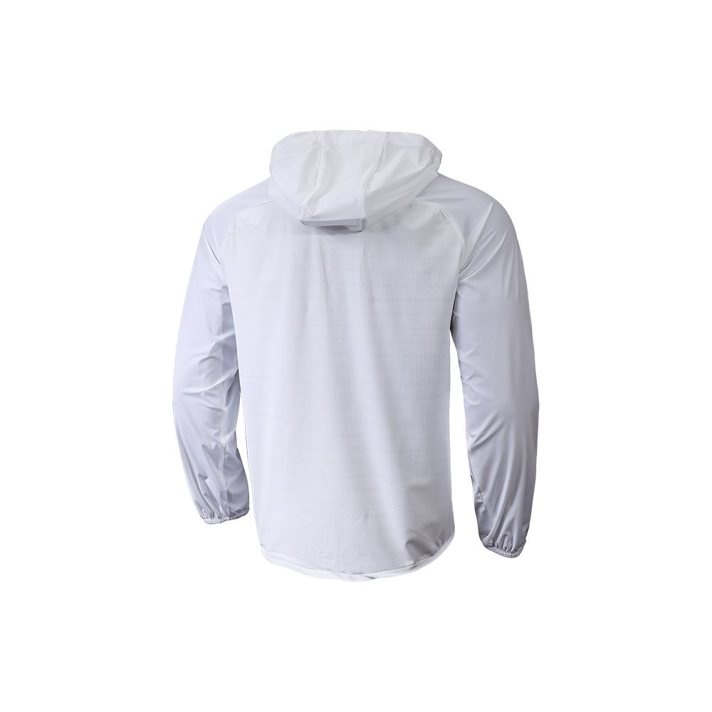 Under Armour Solid Color Logo Stretch Breathable Woven Sports Jacket Men White 22500405-100