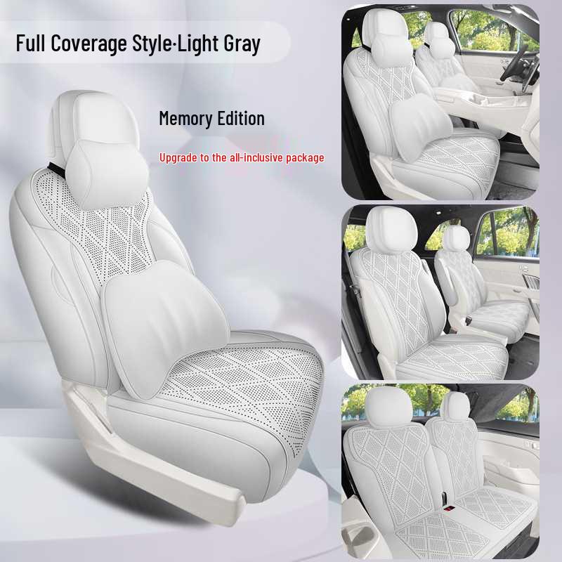 Universal L90 Suede Perforated Seat Cover for All Seasons - Breathable Car Cushion