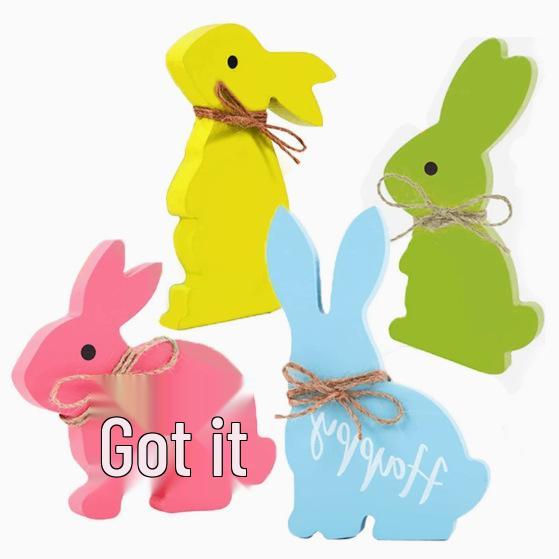 

Wooden Easter Bunny Ornament – Farmhouse Tray Decoration