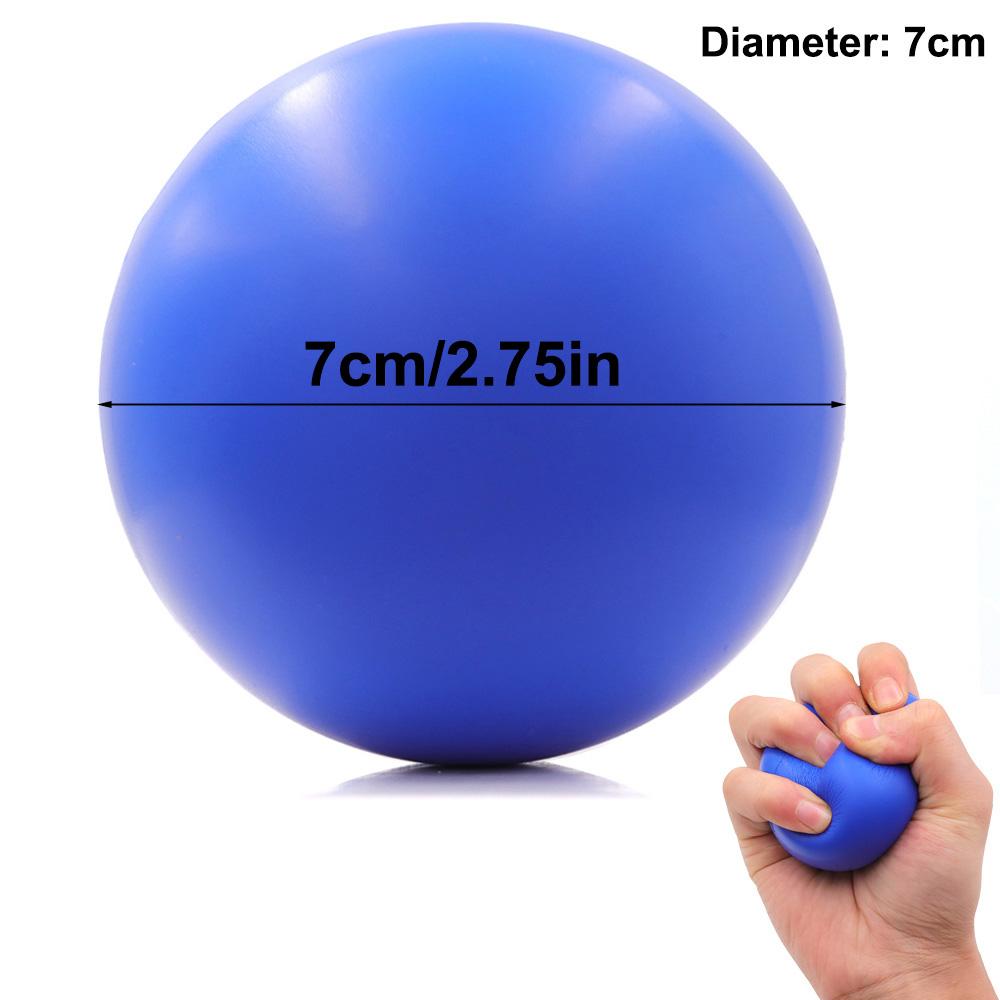 

Hand Grip Strengthener & Massager Ball, Adult Therapy Rehab Gym Office Home Exercise Equipment, Soft Foam Stress Relief Gripper