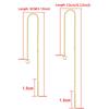 10PCS/lot Stainless Steel Threader Chain Earrings Findings For Jewelry DIY Making Drop Earrings Tassel Chain Accessories