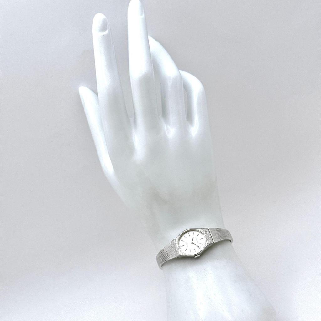 Used C180 [Working/Antique/Battery replaced] ORIENT Orient Quartz Oval Case Bracelet Type Ladies Watch