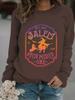 Autumn/Winter Women's Long-Sleeve Salem Witch Pullover Hoodie