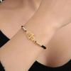 LIKGREAT Klassisches Fatima-Hand Armbänder Verstellbar Glücksbringer Hamsa Spiritueller Schmuck Edelstahl Herren Damen Wicca Geschenk