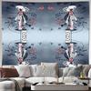 Japanese Geisha Wall Tapestry Vintage Kimono Aesthetic Room Decor Japanese Art Wall Hanging Home Decor Japanese Style Tapestry