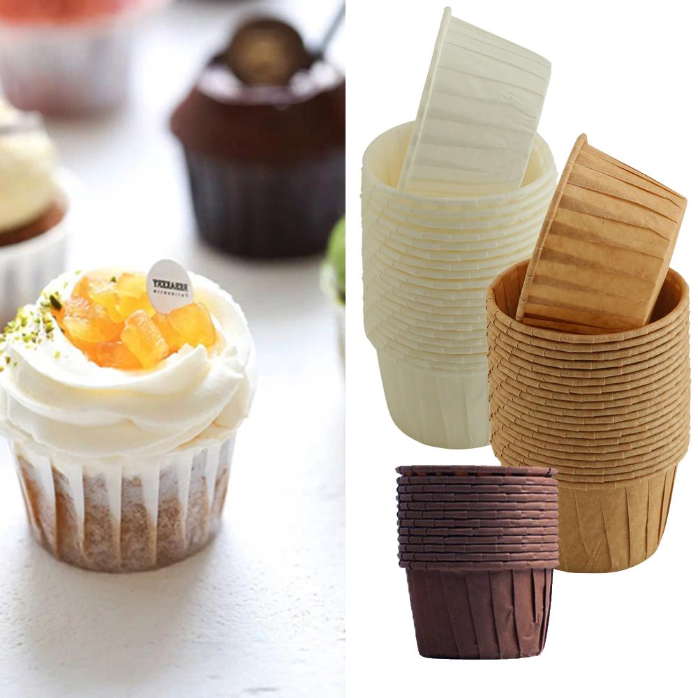 50/100ks Košíčky Papírové Košíčky na Cupcaky Pečící Košíčky Pouzdra Krabičky na Muffiny Košíčky na Dorty DIY Nástroje na Dorty Kuchyňské Potřeby na Pečení