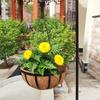 Round Wire Plant Holder Metal Hanging Basket Coconut Liner Lining Plants Flower Garden Pot for Home Balcony Decoration