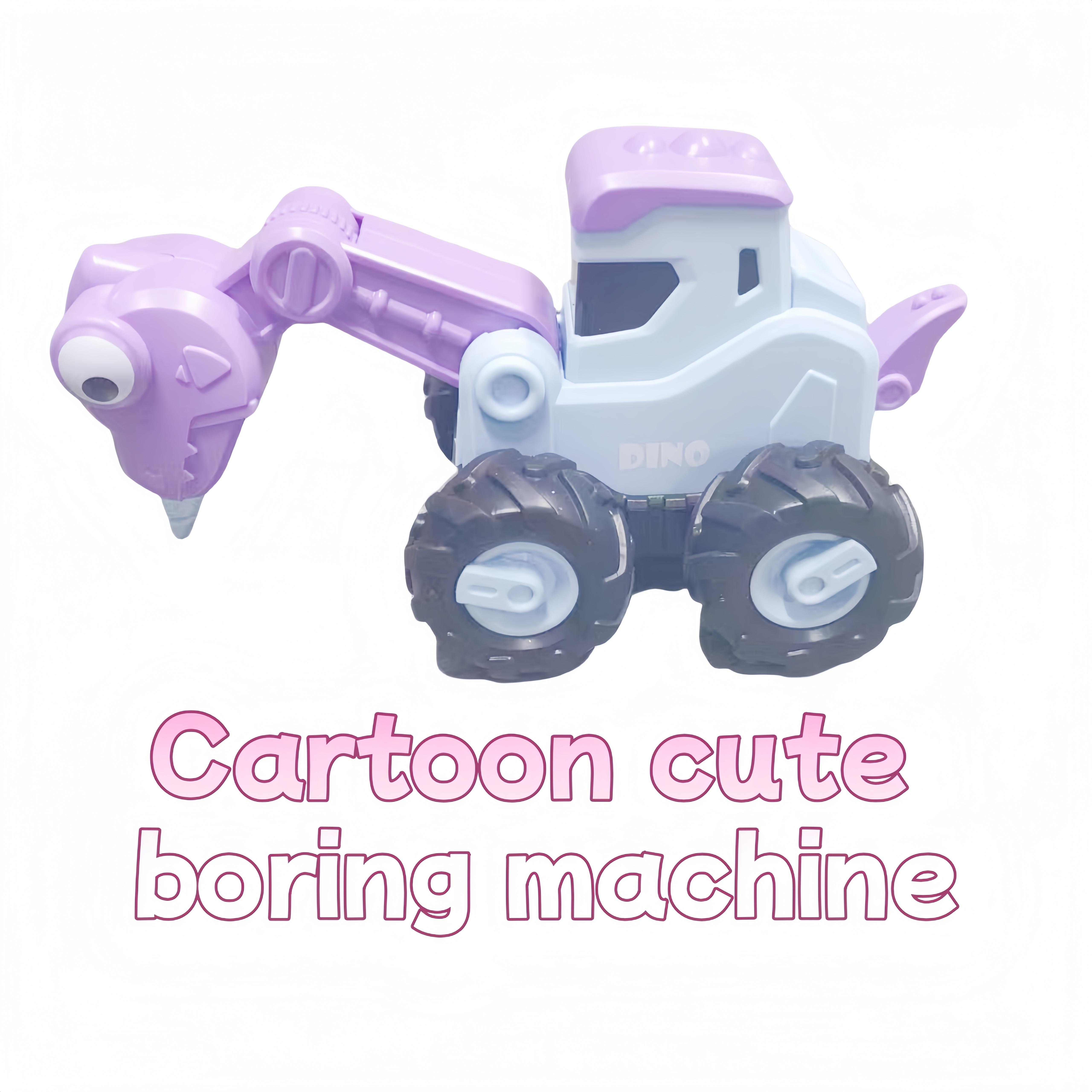 Детская игрушка-надавливалка Динозавр Инженерная машина Инерционная ходячая машина с возвратом мощности Детская развивающая игрушка Машинка для мальчика